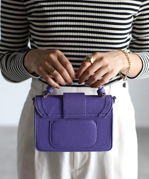 【雑誌掲載】2WAYスクエアバックルショルダーバッグ 12-1091